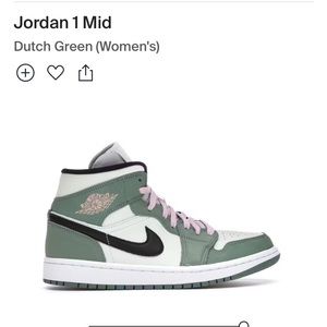 Air Jordan 1 Mid: Dutch Green Women’s